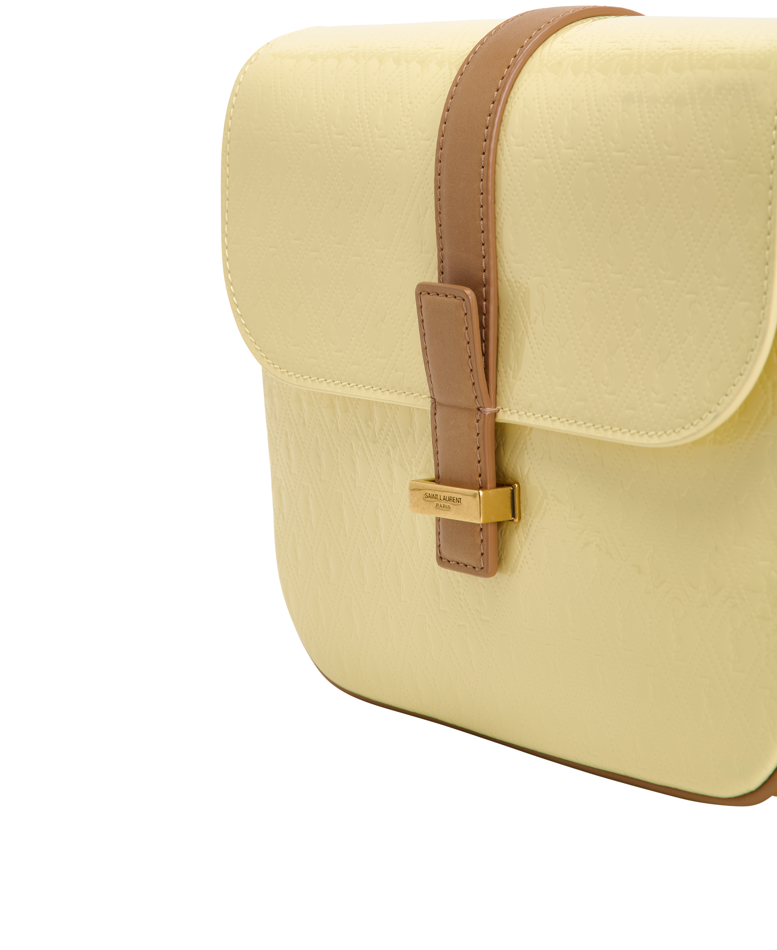 Embossed Le Monogramme Crossbody, &pound;595, Handbags, Yellow, Patent Leather, Other view